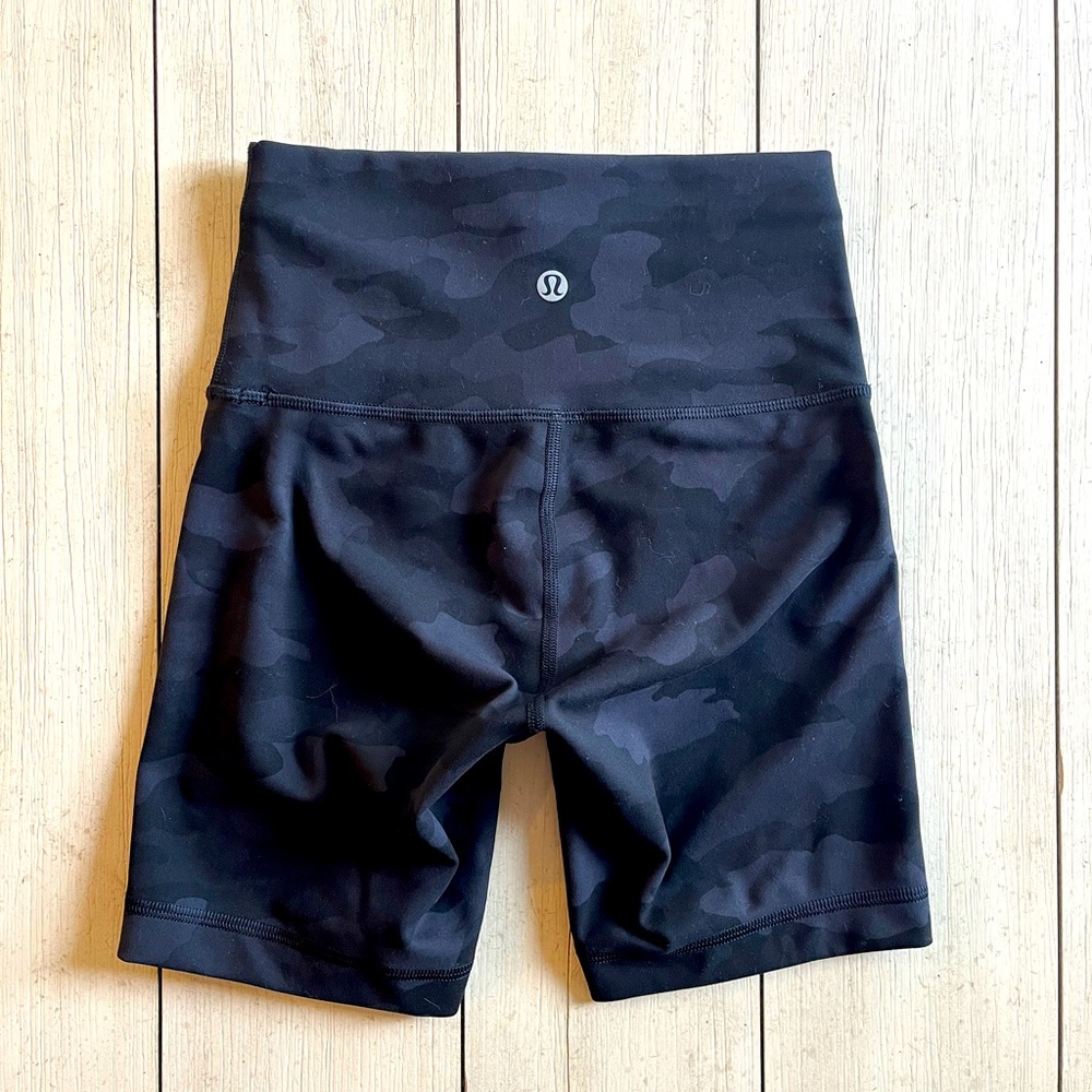 Lululemon Camo Align High Rise Shorts